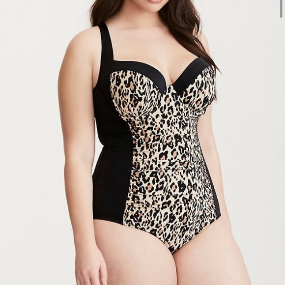 torrid leopard swimsuit